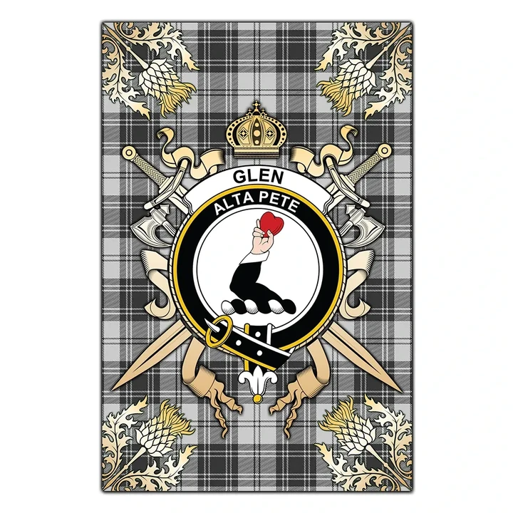 Garden Flag Glen Clan Crest Sword Gold Thistle