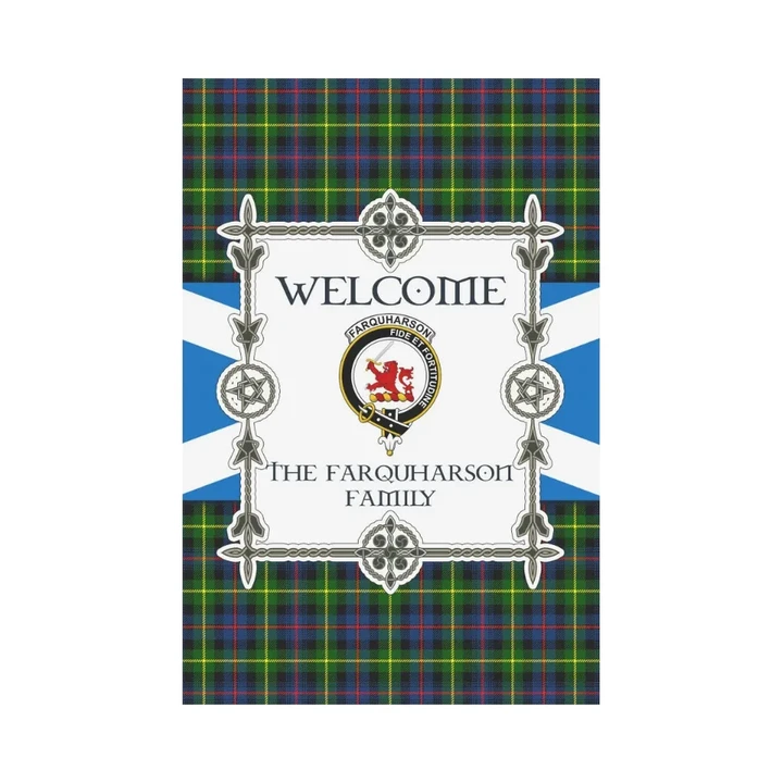 The Farquharson Tartan Garden Flag - New Version | Scottishclans.co