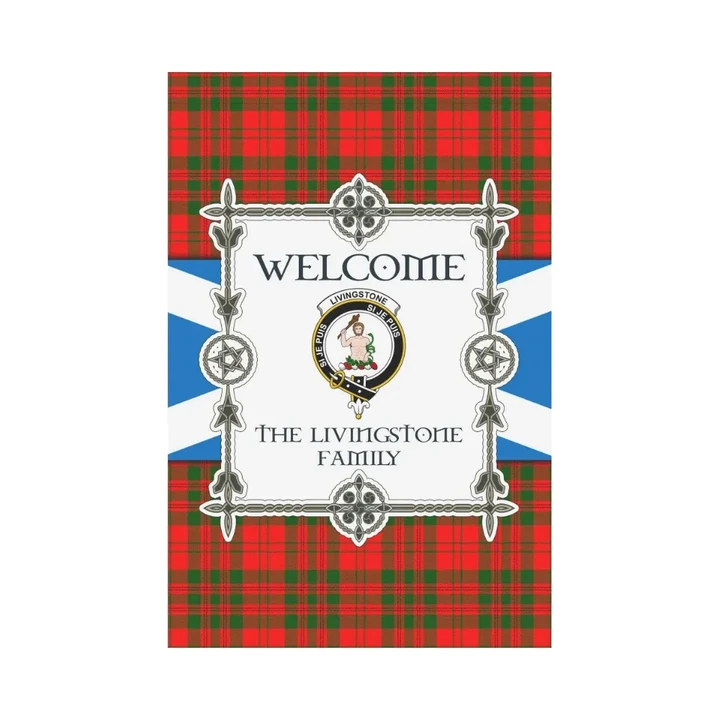 The Livingstone Tartan Garden Flag - New Version | Scottishclans.co
