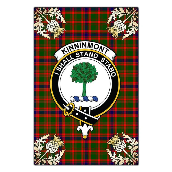 Garden Flag Kinninmont Clan Crest Gold Thistle New