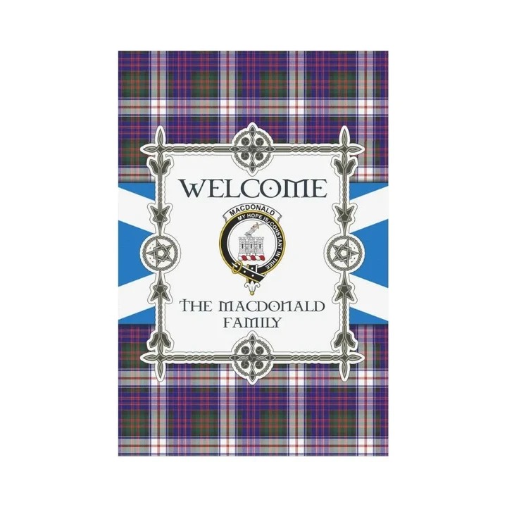 Macdonald Tartan Garden Flag - New Version | Scottishclans.co