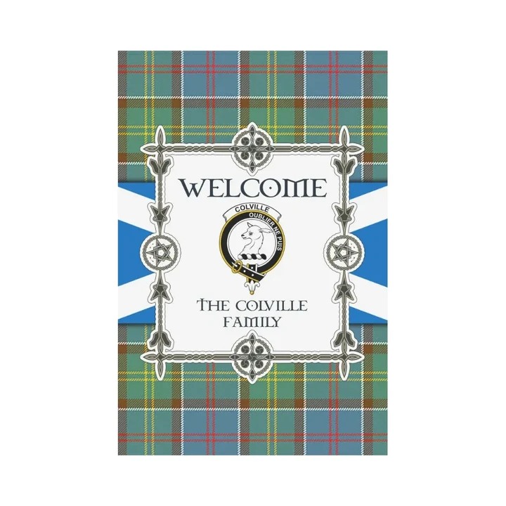 The Colville Tartan Garden Flag - New Version | Scottishclans.co