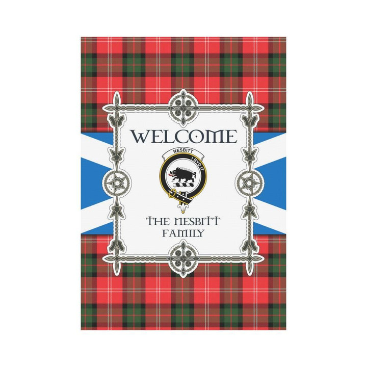 Nesbitt Tartan Garden Flag - New Version | Scottishclans.co