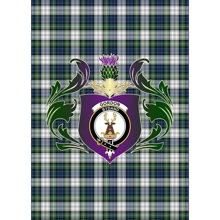 Gordon Dress Ancient Clan Garden Flag Royal Thistle Of Clan Badge