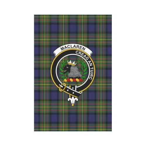 Maclaren Modern Tartan Flag Clan Badge | Scottishclans.co