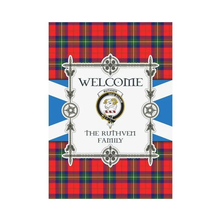 Ruthven Tartan Garden Flag - New Version | Scottishclans.co