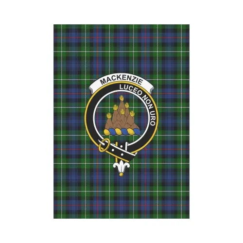 Mackenzie Modern Tartan Flag Clan Badge | Scottishclans.co