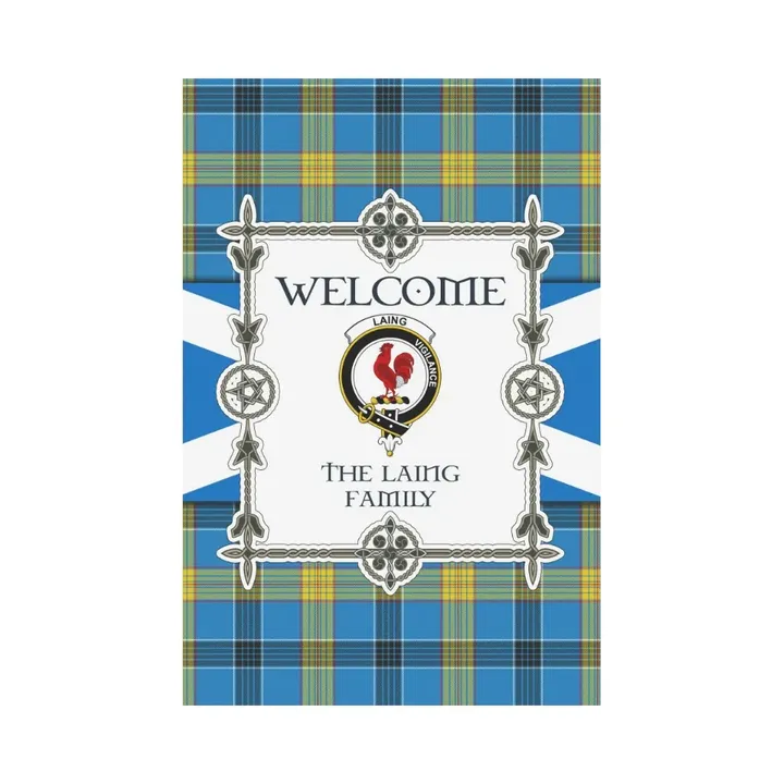 The Laing Tartan Garden Flag - New Version | Scottishclans.co