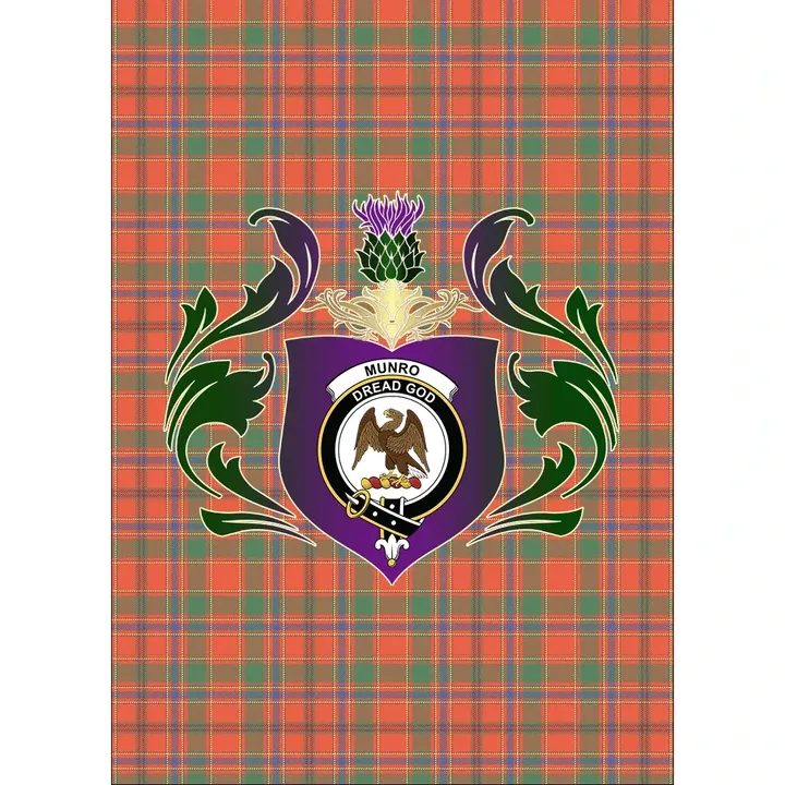 Munro Ancient Clan Garden Flag Royal Thistle Of Clan Badge