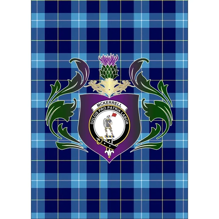 McKerrell Clan Garden Flag Royal Thistle Of Clan Badge