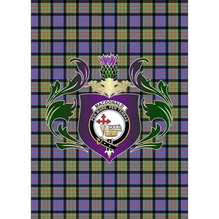 MacDonald Ancient Clan Garden Flag Royal Thistle Of Clan Badge