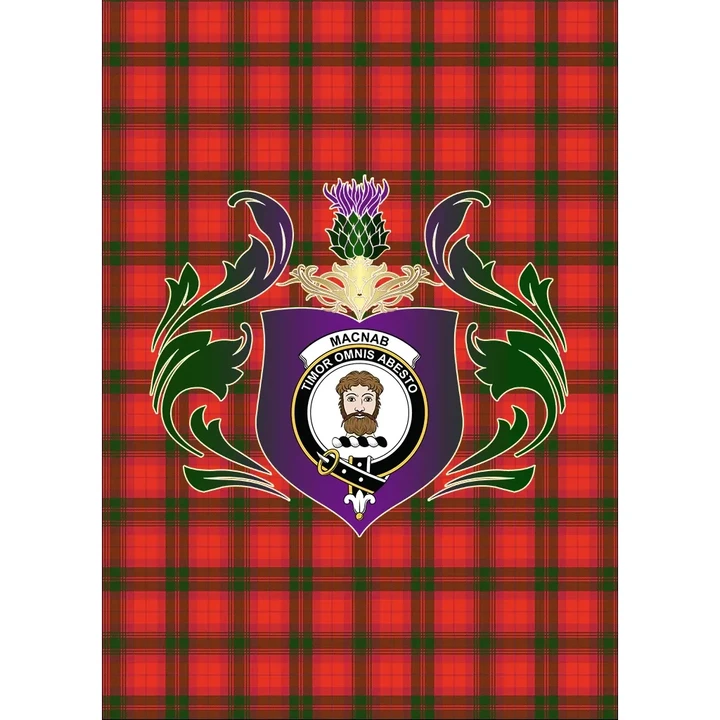 MacNab Modern Clan Garden Flag Royal Thistle Of Clan Badge