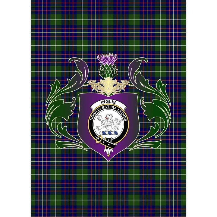 Inglis Modern Clan Garden Flag Royal Thistle Of Clan Badge