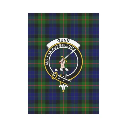 Gunn Modern Tartan Flag Clan Badge | Scottishclans.co
