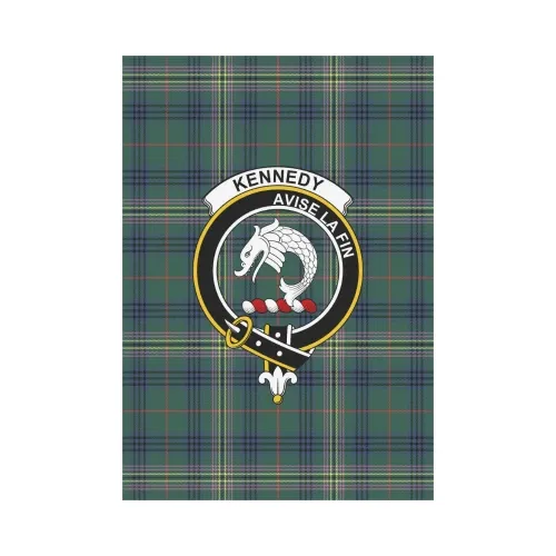 Kennedy Modern Tartan Flag Clan Badge | Scottishclans.co