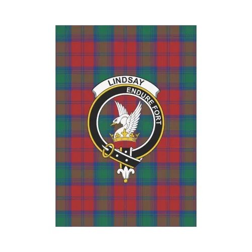 Lindsay Modern Tartan Flag Clan Badge | Scottishclans.co
