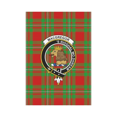 Macgregor Modern Tartan Flag Clan Badge | Scottishclans.co