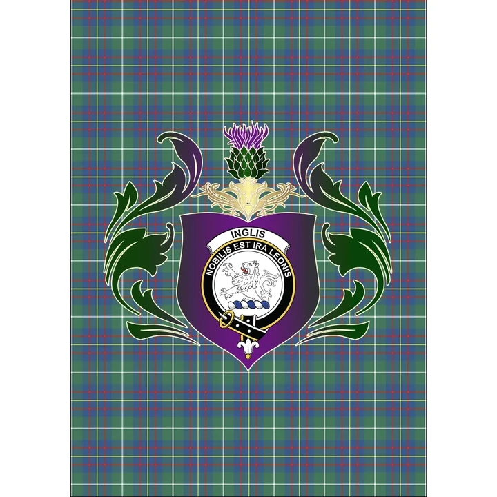 Inglis Ancient Clan Garden Flag Royal Thistle Of Clan Badge