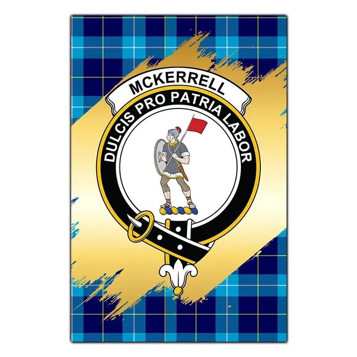 Garden Flag McKerrell Clan Gold Crest Gold Thistle