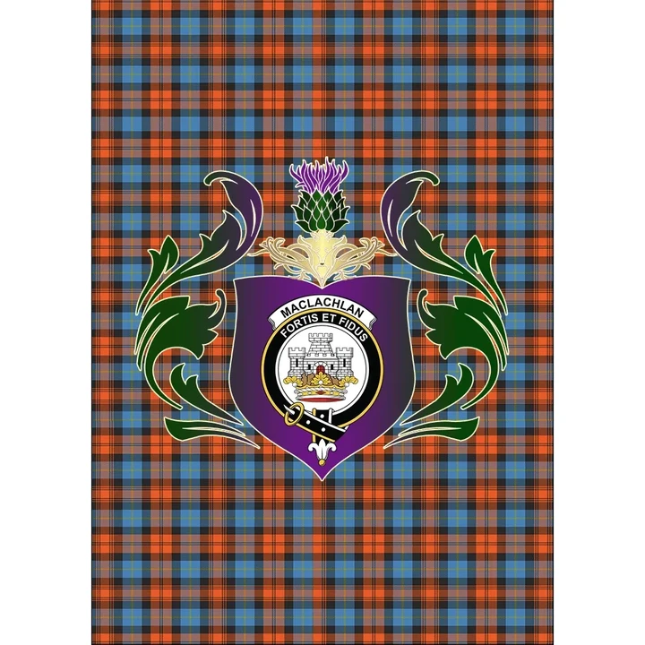 MacLachlan Ancient Clan Garden Flag Royal Thistle Of Clan Badge