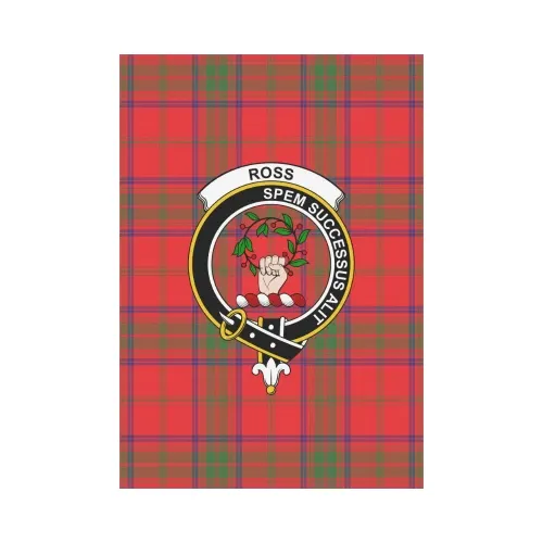 Ross Modern Tartan Flag Clan Badge | Scottishclans.co