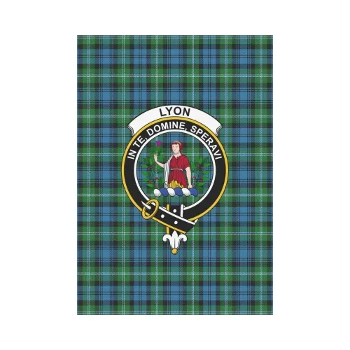 Lyon Clan Tartan Flag Clan Badge | Scottishclans.co