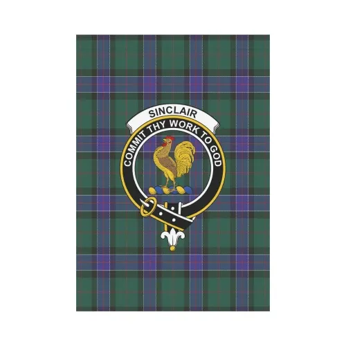 Sinclair Hunting Modern Tartan Flag Clan Badge | Scottishclans.co