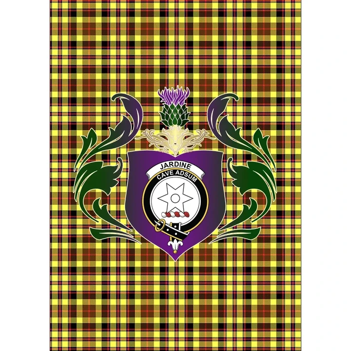 Jardine Clan Garden Flag Royal Thistle Of Clan Badge