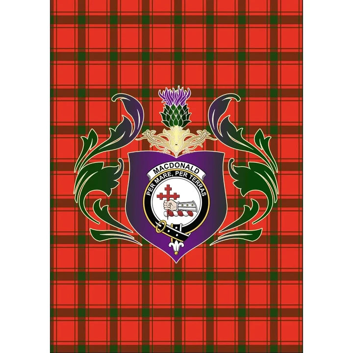 MacDonald of Sleat Clan Garden Flag Royal Thistle Of Clan Badge