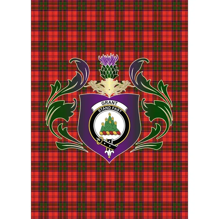 Grant Modern Clan Garden Flag Royal Thistle Of Clan Badge