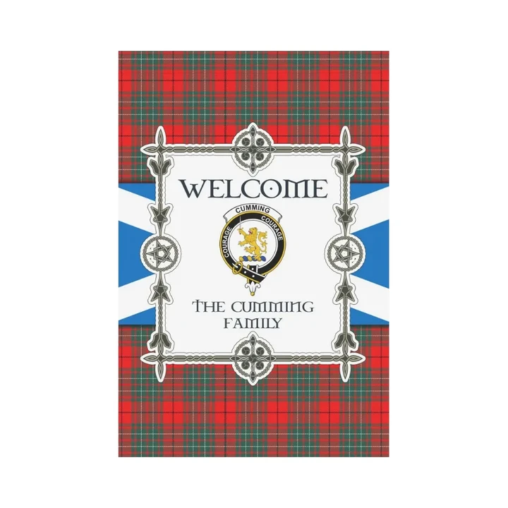 The Cumming Tartan Garden Flag - New Version | Scottishclans.co