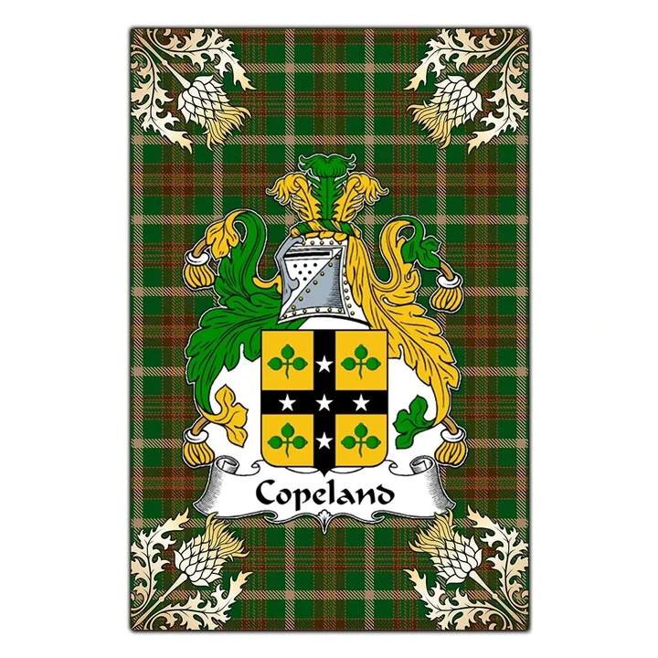 Garden Flag Copeland Clan Crest Gold Thistle New