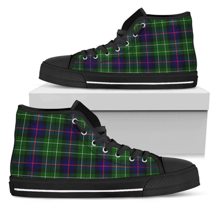 Tartan Canvas Shoes - Leslie Hunting High Top | Over 500 Tartans
