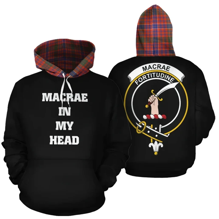 MacRae Ancient In My Head Hoodie Tartan Scotland K9