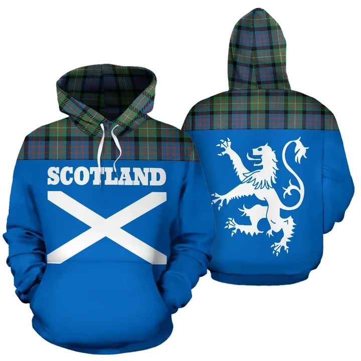 Tartan All Over Hoodie - Lion MacDonnell of Glengarry Ancient