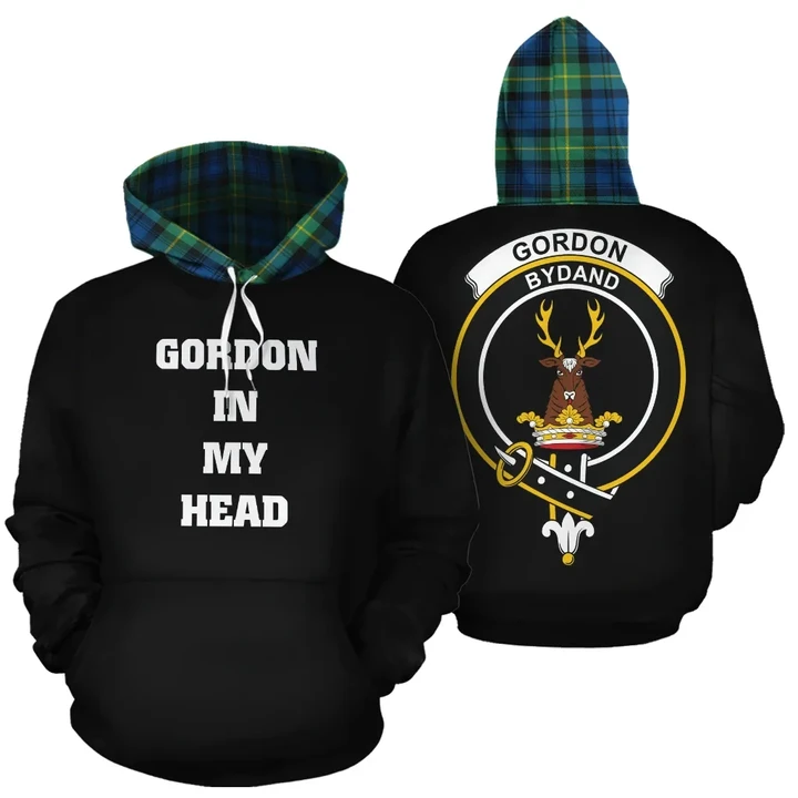 Gordon Ancient In My Head Hoodie Tartan Scotland K9