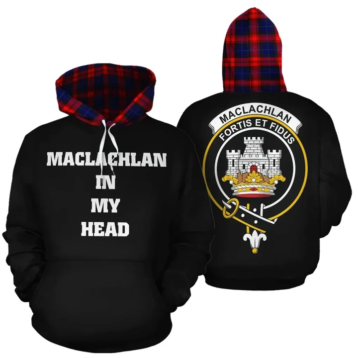 MacLachlan Modern In My Head Hoodie Tartan Scotland K9