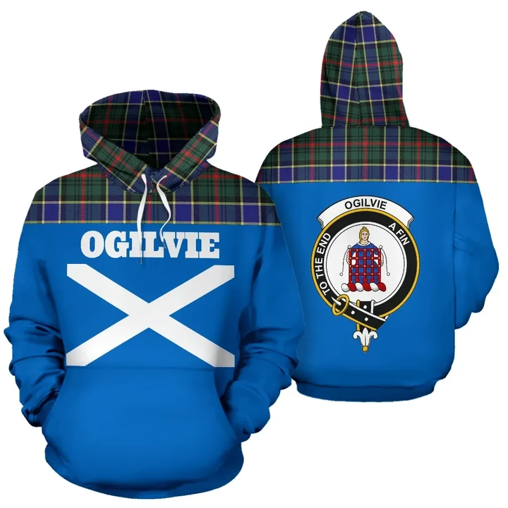 Tartan All Over Hoodie - Ogilvie Clans