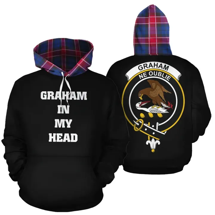 Graham of Menteith Red In My Head Hoodie Tartan Scotland K9