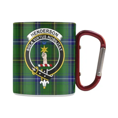 Henderson Modern Tartan Mug Classic Insulated - Clan Badge | scottishclans.co