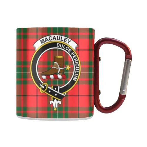 Macaulay Modern Tartan Mug Classic Insulated - Clan Badge | scottishclans.co