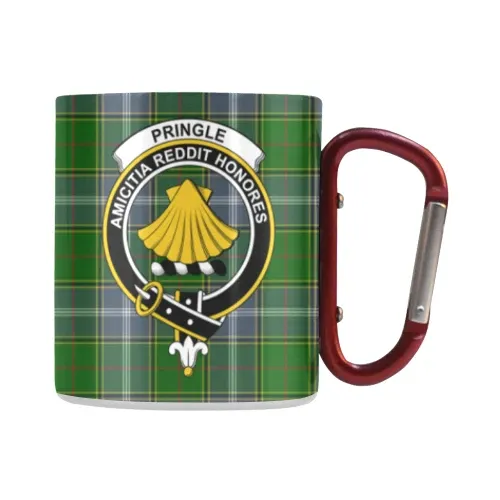 Pringle Tartan Mug Classic Insulated - Clan Badge | scottishclans.co