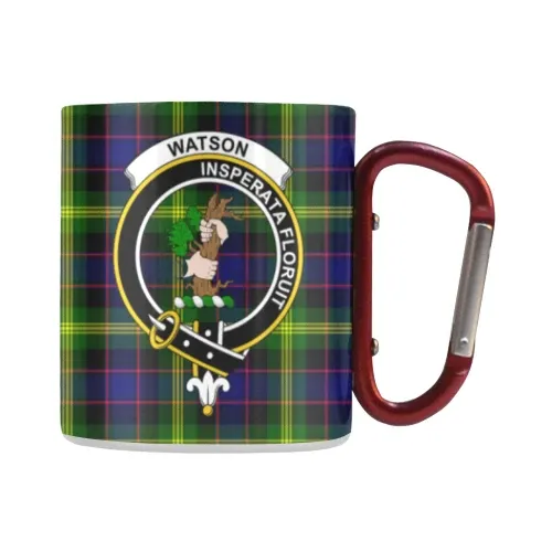 Watson Modern Tartan Mug Classic Insulated - Clan Badge | scottishclans.co