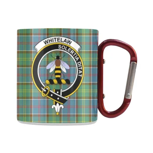 Whitelaw District Tartan Mug Classic Insulated - Clan Badge | scottishclans.co