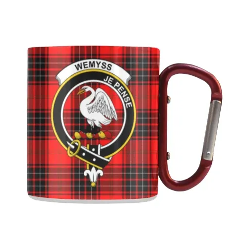 Wemyss Modern Tartan Mug Classic Insulated - Clan Badge | scottishclans.co