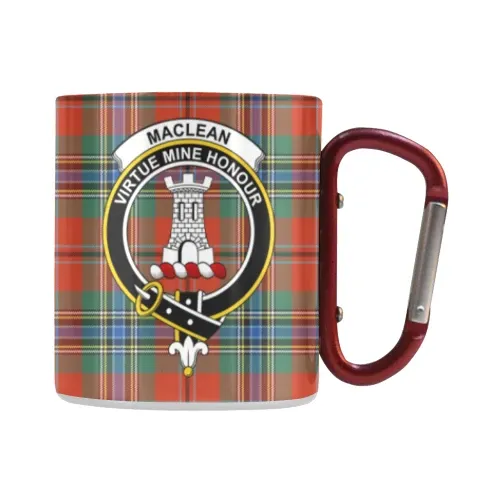 Maclean Of Duart Ancient Tartan Mug Classic Insulated - Clan Badge | scottishclans.co