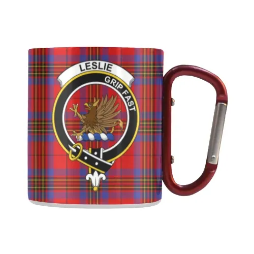 Leslie Modern Tartan Mug Classic Insulated - Clan Badge | scottishclans.co