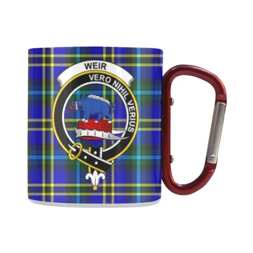 Weir Modern Tartan Mug Classic Insulated - Clan Badge | scottishclans.co