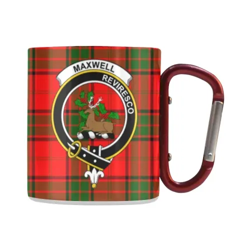 Maxwell Modern Tartan Mug Classic Insulated - Clan Badge | scottishclans.co