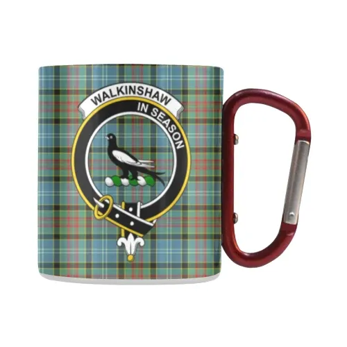 Walkinshaw Tartan Mug Classic Insulated - Clan Badge | scottishclans.co